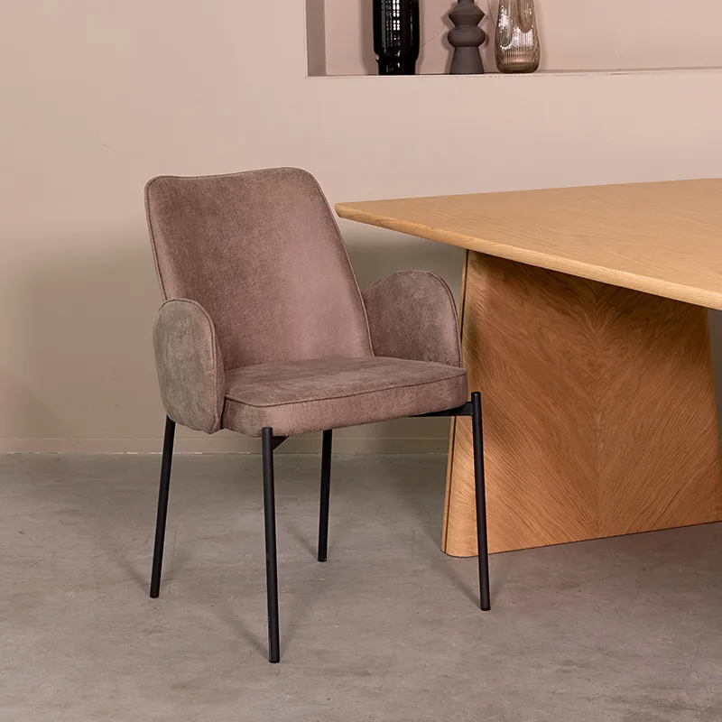 LABEL51 dining chair Joni black metal - LABEL51