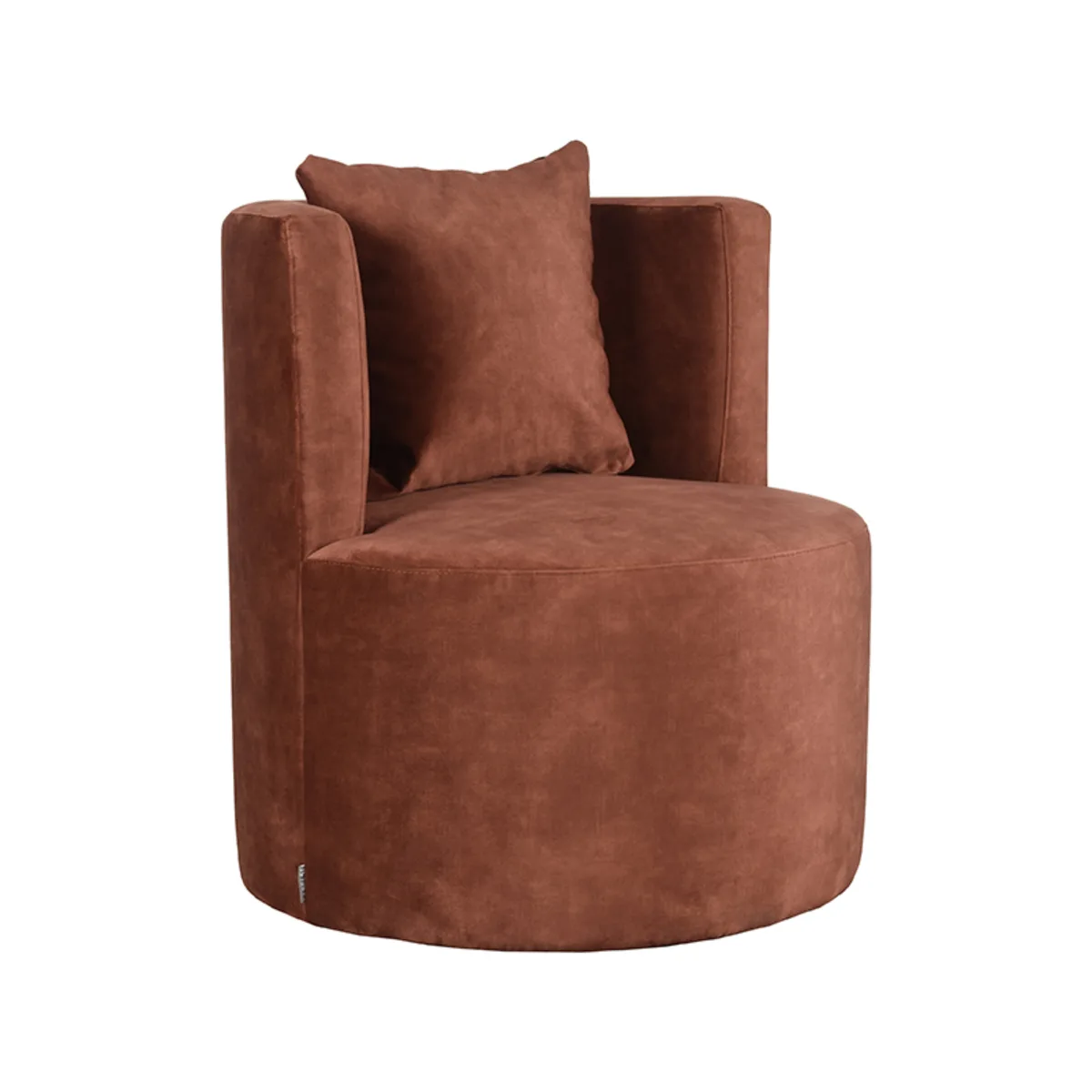 LABEL51 Sessel Evy in Velours Rust 65x65x75 cm