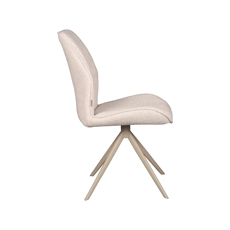 LABEL51 Esszimmerstuhl Comfy taupe metaal in Touch Natural, Detail 3