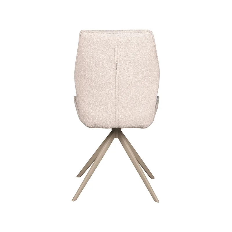 LABEL51 Eetkamerstoel Comfy taupe metaal in Touch Natural, detail 4