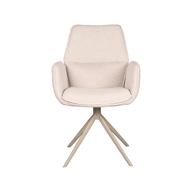 LABEL51 Esszimmerstuhl Mellow zwart metalen frame in Touch Natural, Detail 3