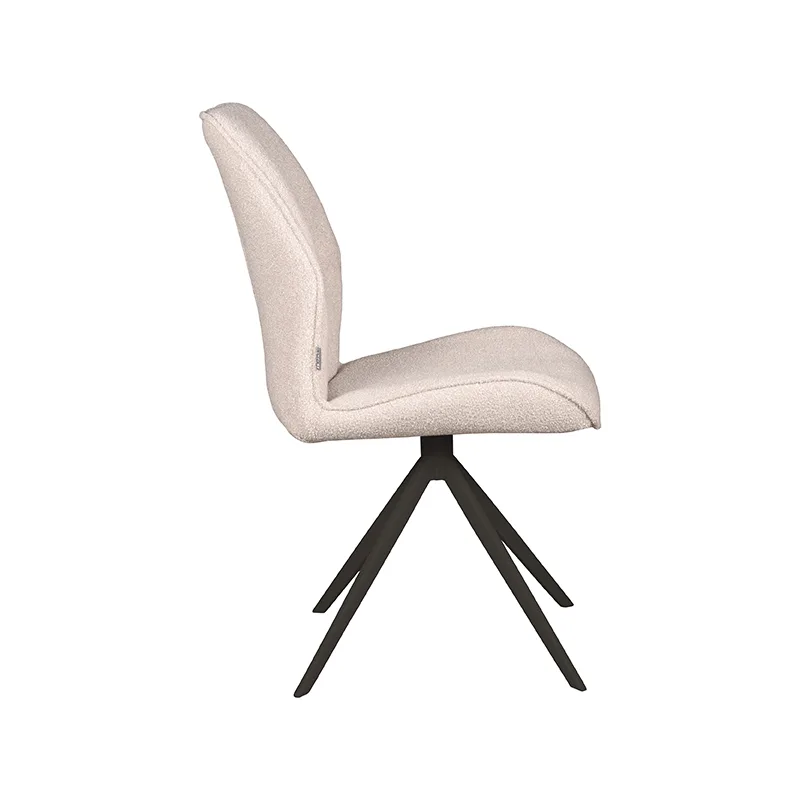 LABEL51 Esszimmerstuhl Comfy zwart metaal in Touch Natural, Detail 2