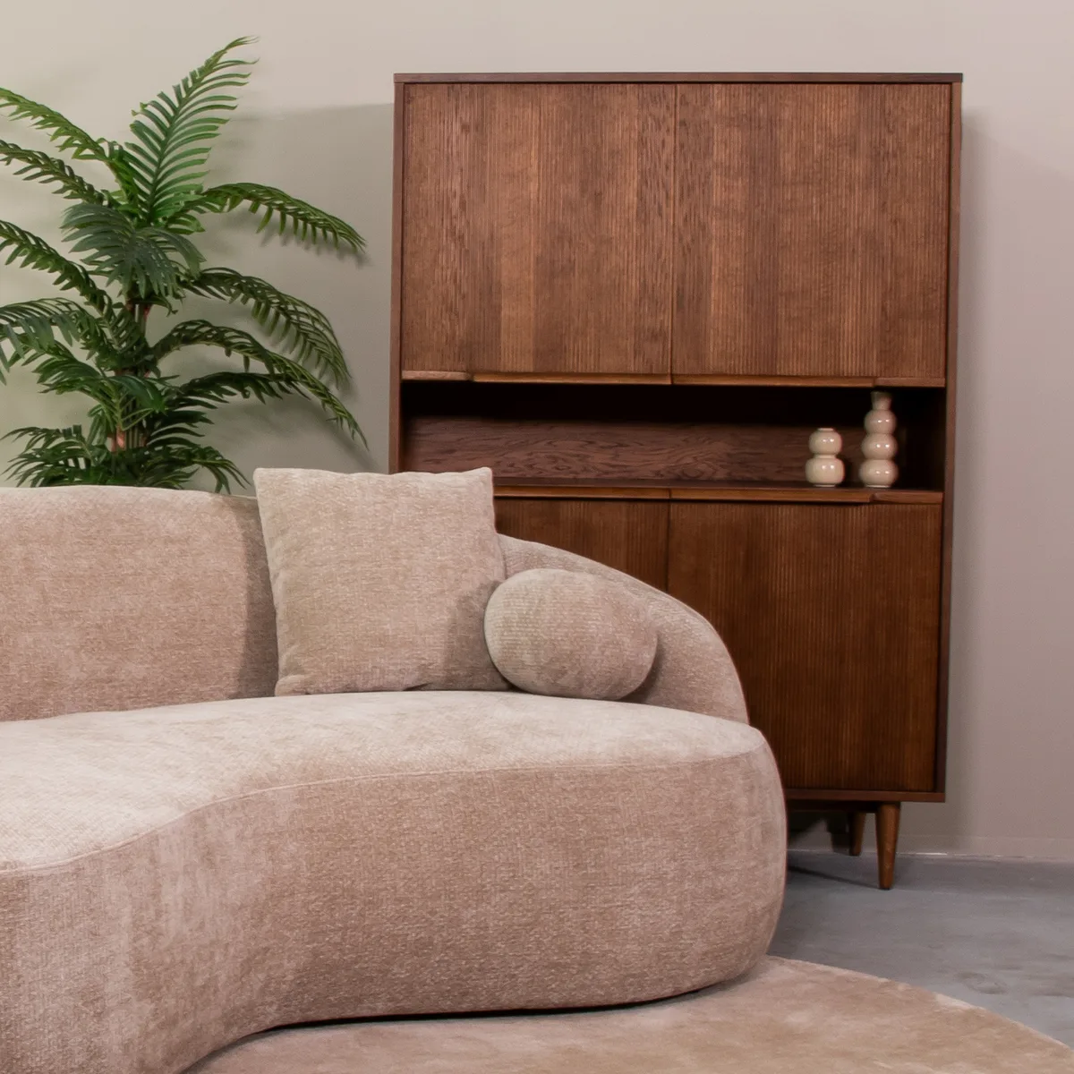 LABEL51 Schrank Jule barkast in Walnoot eiken