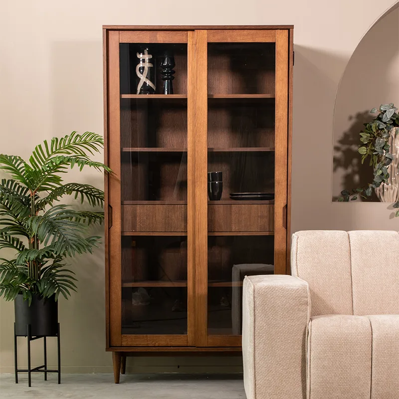 LABEL51 Vitrine Jule in Walnoot eiken