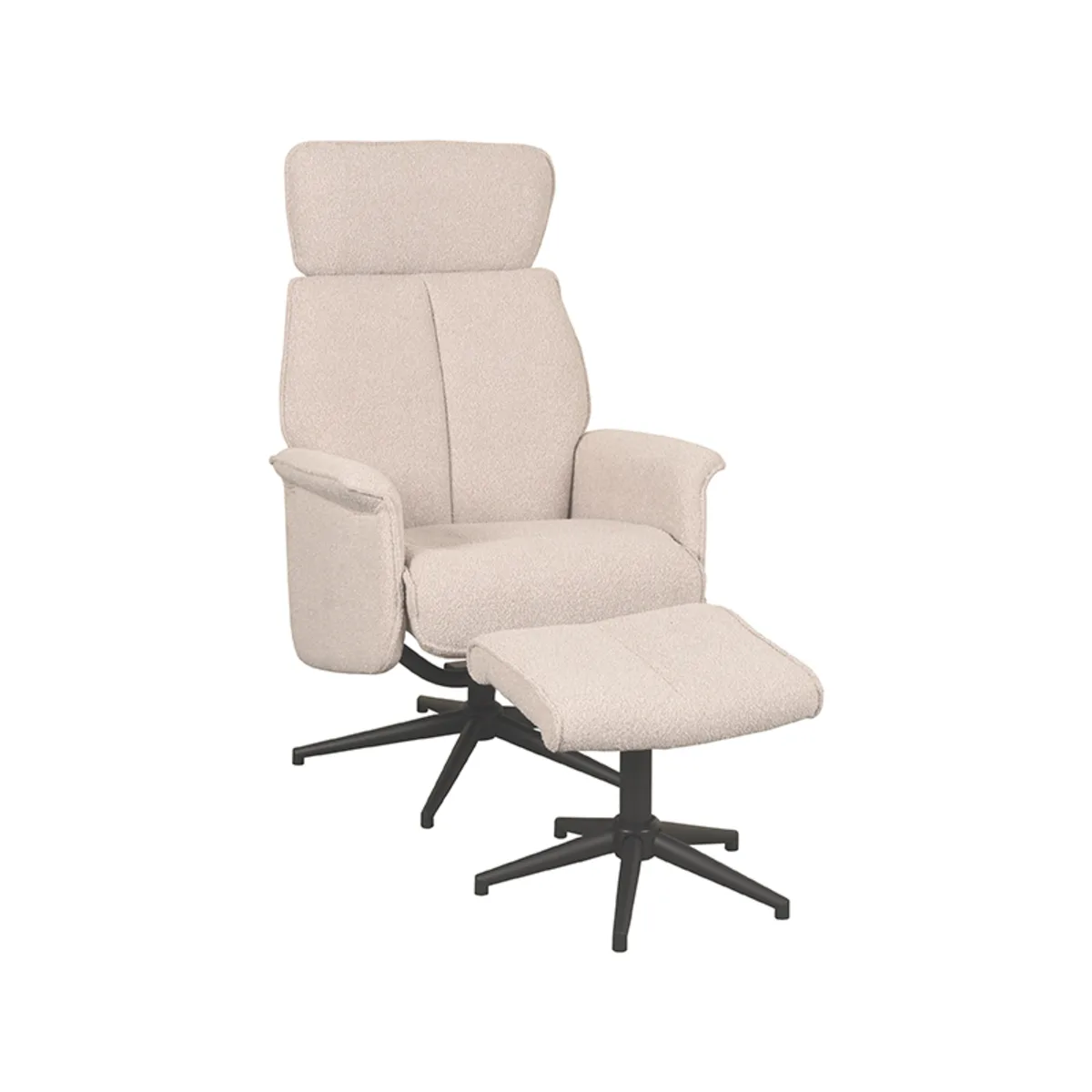 LABEL51 Sessel Verdal Incl. hocker in Touch Natural, Detail 1