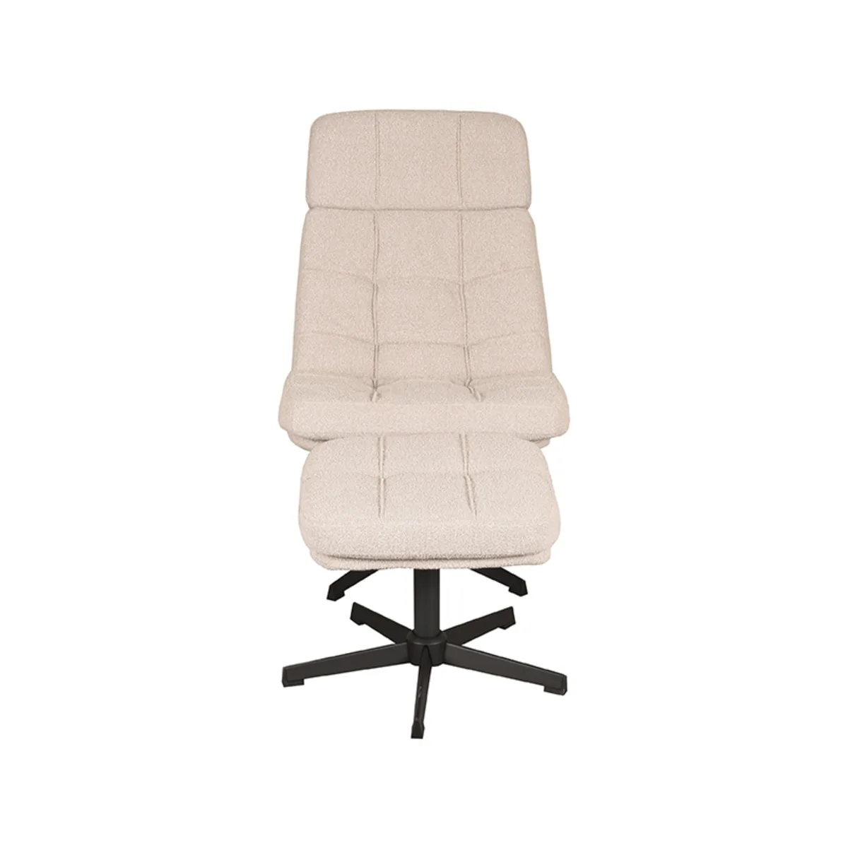 LABEL51 Sessel Alvar Incl. hocker in Touch Natural, Detail 3