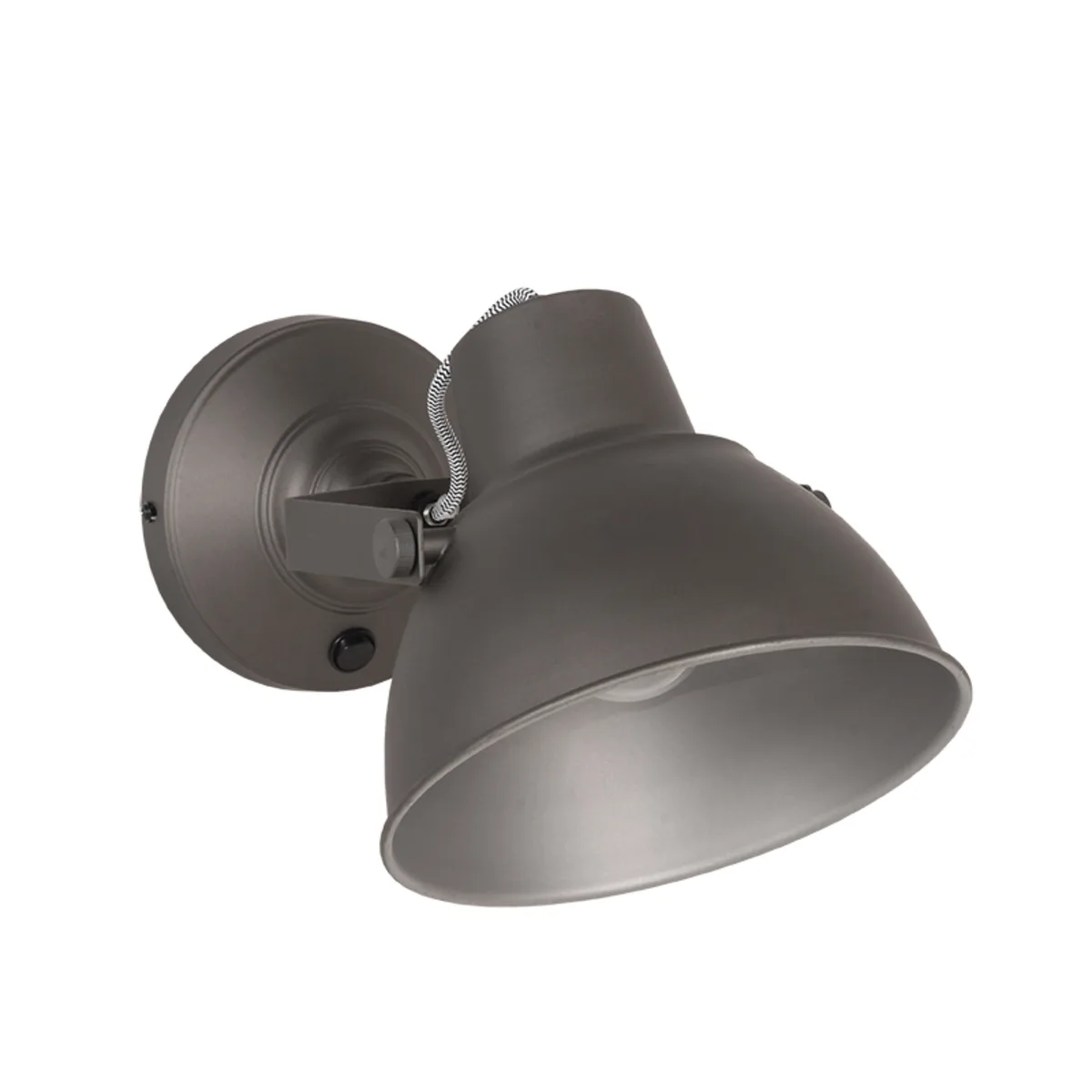 Wandlamp Raw XL (Metaal, Burned Steel) - LABEL51