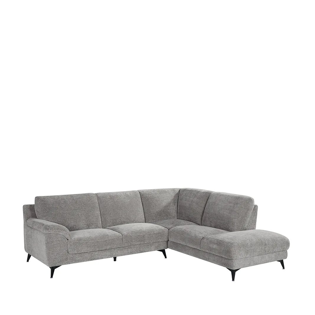 LABEL51 Ecksofa Santino rechts in Elite Natural - Elite Stone