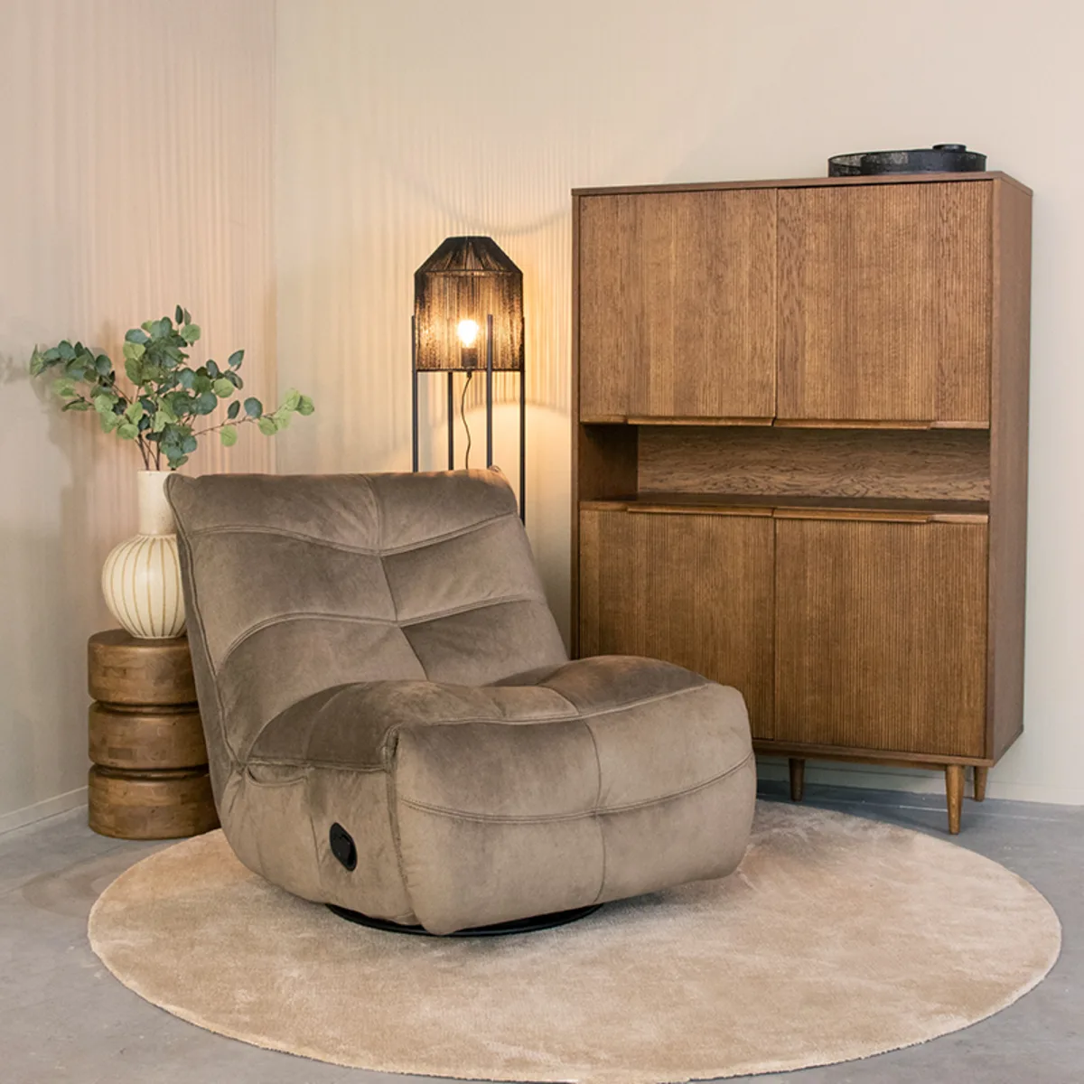 LABEL51 armchair Take It Easy manually adjustable