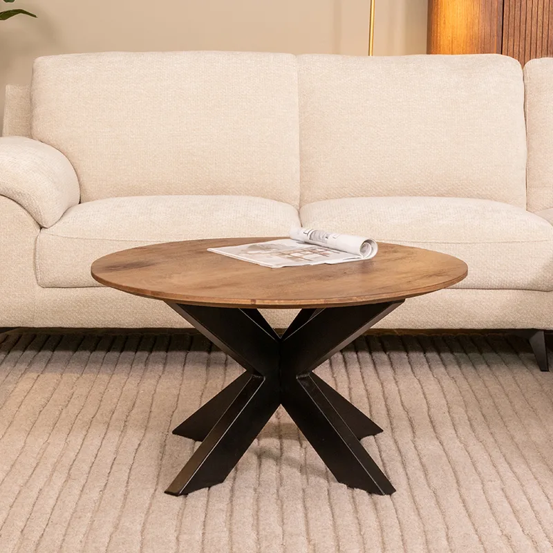 LABEL51 Couchtisch Otis 80 cm, rond in Nature Smooth