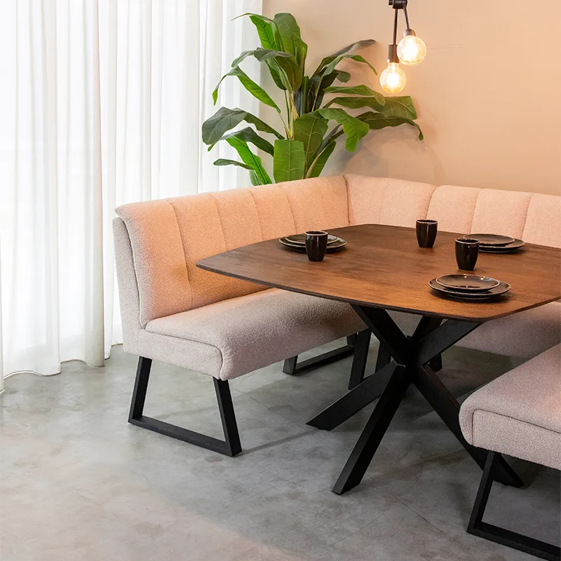 LABEL51 Esstisch Blake 130 cm, rond in Brown Espresso