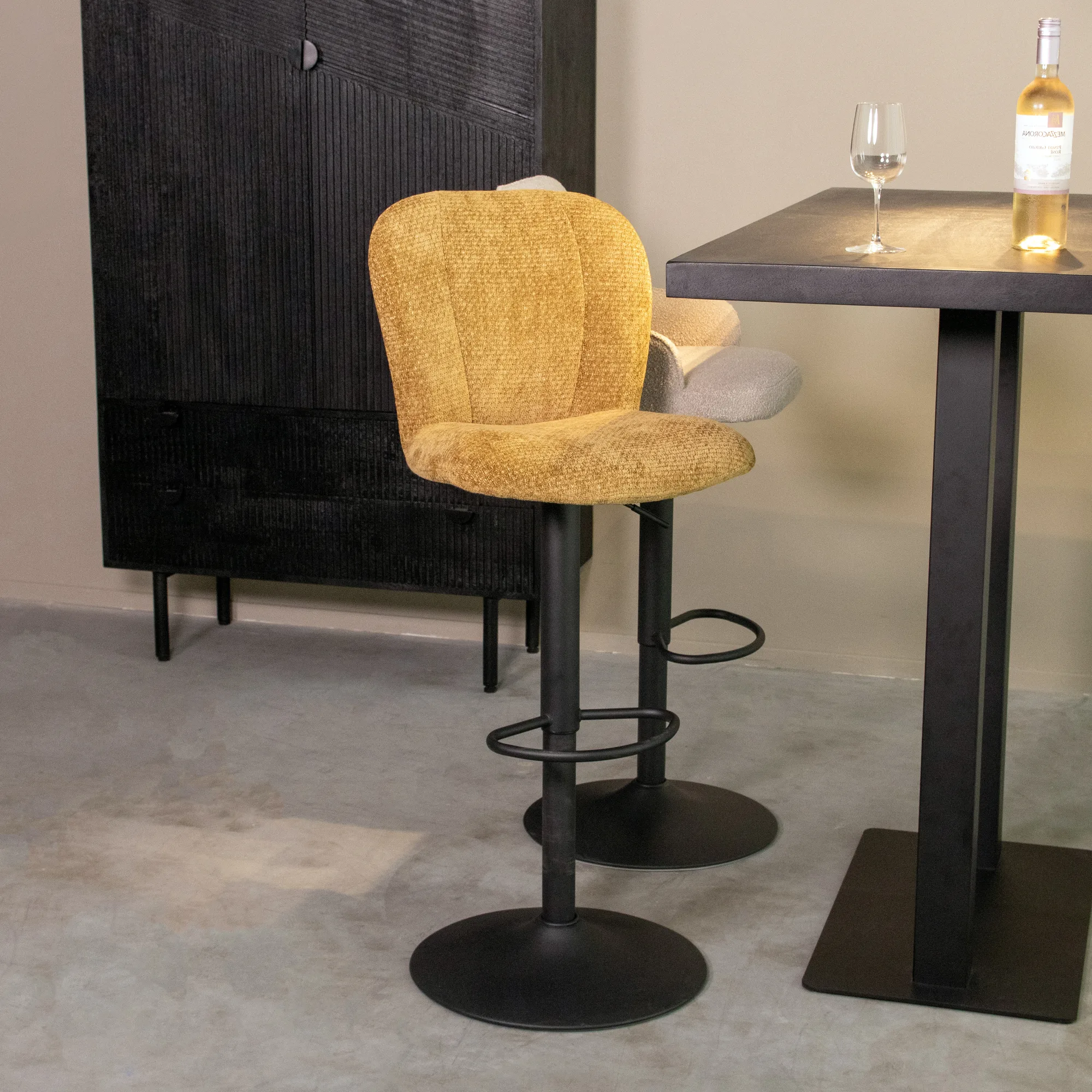 LABEL51 Barkruk Vino gaslift in Elite Mustard