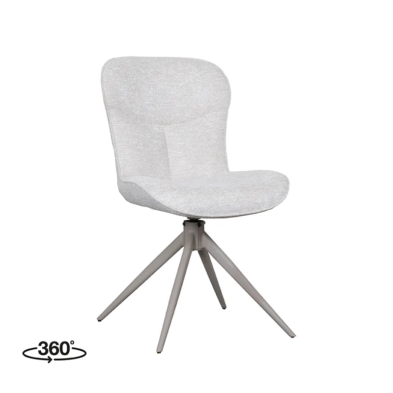 LABEL51 dining chair Thorben taupe metal