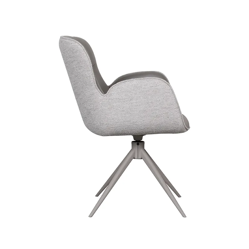 LABEL51 dining chair Lasse taupe metal