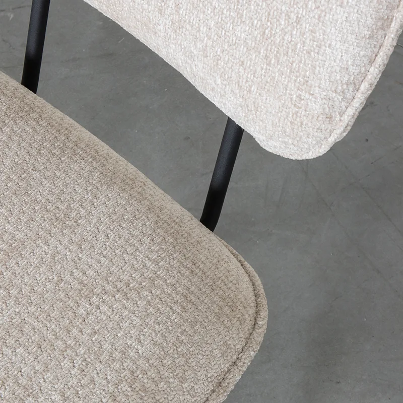 LABEL51 Esszimmerstuhl Liva zwart metaal in Elite Natural, Detail 5