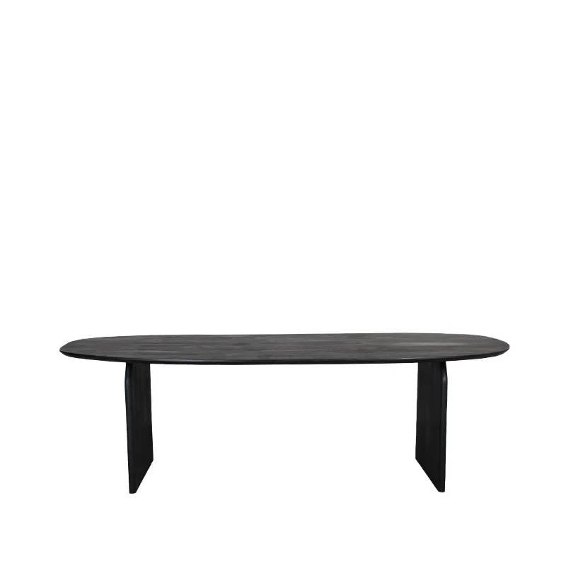 LABEL51 Eetkamertafel Cooper 250 cm in Zwart mangohout, detail 2