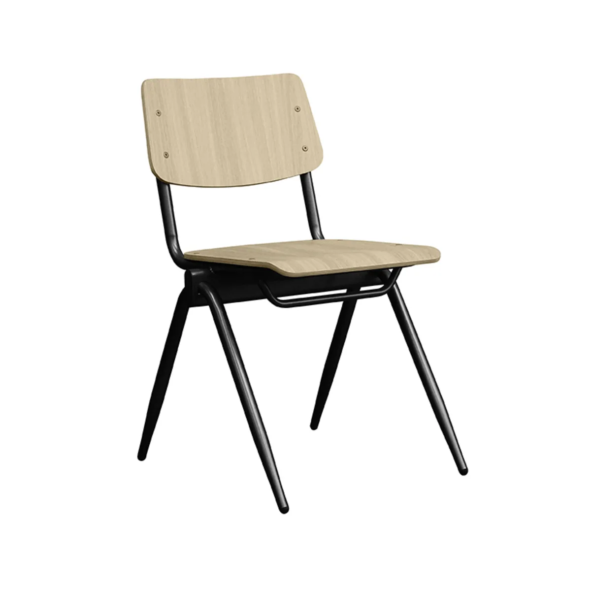 LABEL51 dining chair Solid black metal frame