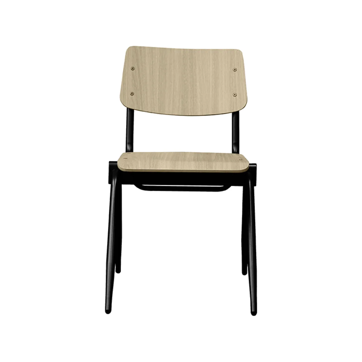 LABEL51 dining chair Solid black metal frame
