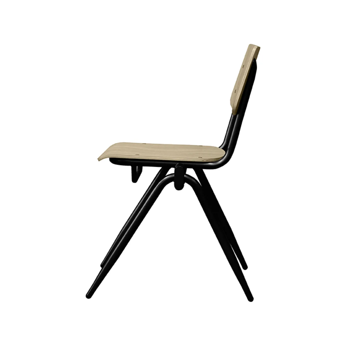 LABEL51 dining chair Solid black metal frame