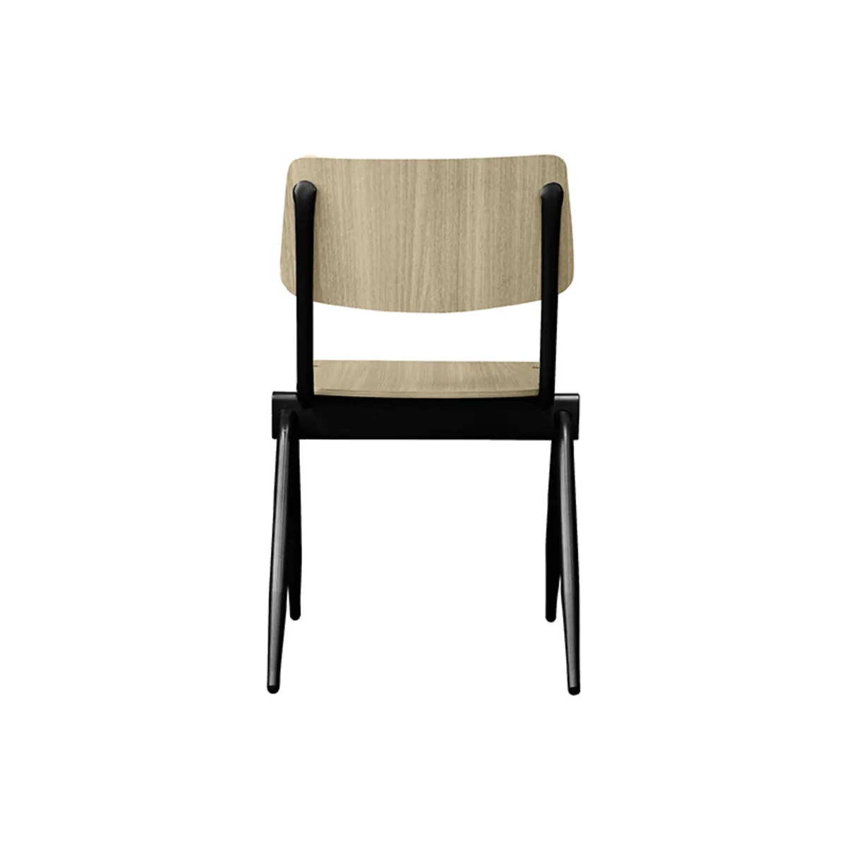 LABEL51 dining chair Solid black metal frame