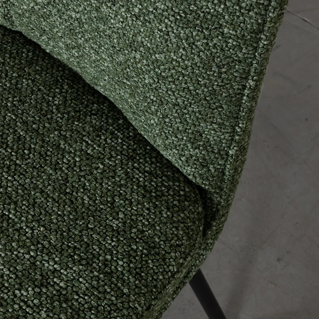 LABEL51 Esszimmerstuhl Lennon zwart metaal in Royal Boucle Forest, Detail 5