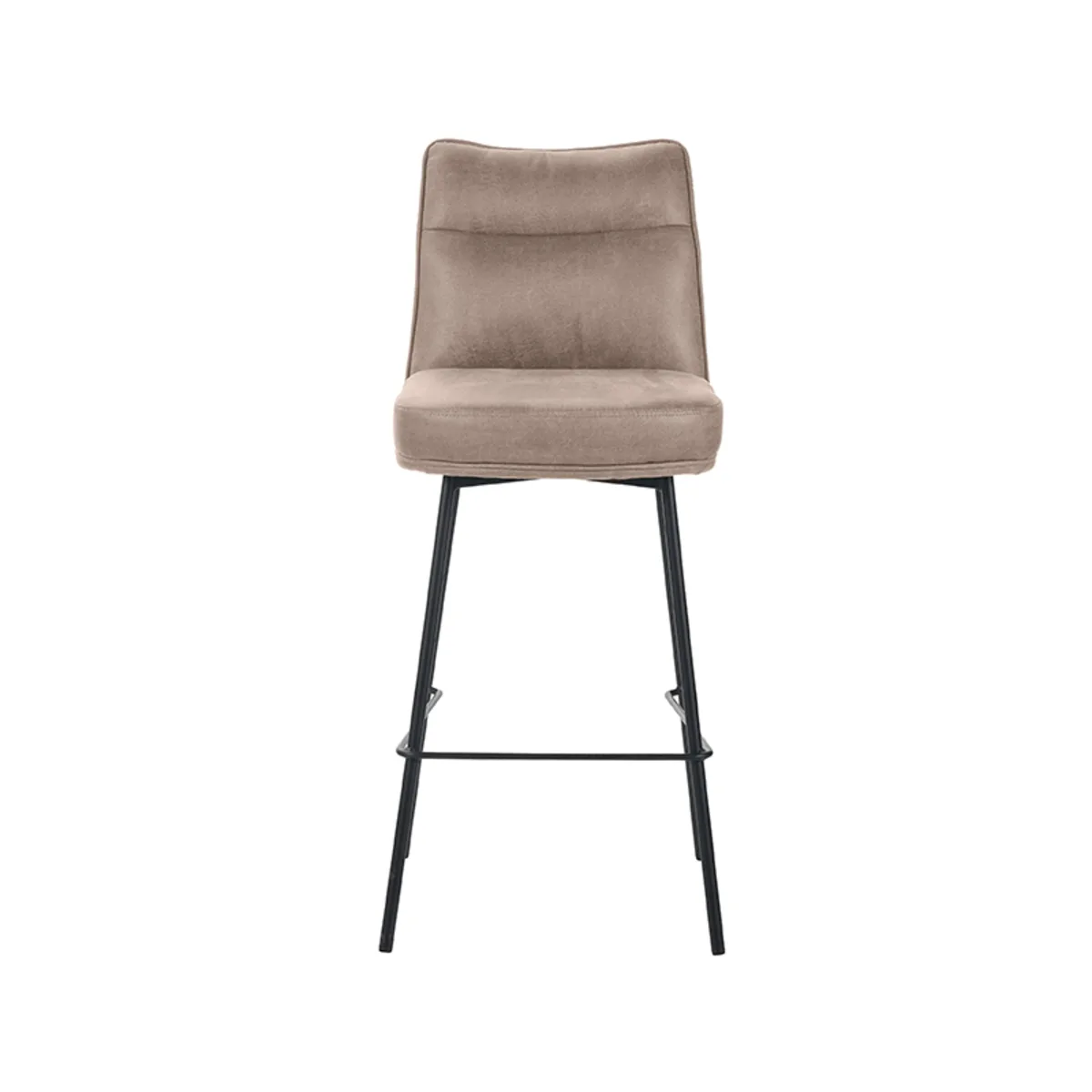 LABEL51 Barhocker Lennon hoog in Microsuede Taupe, Detail 2