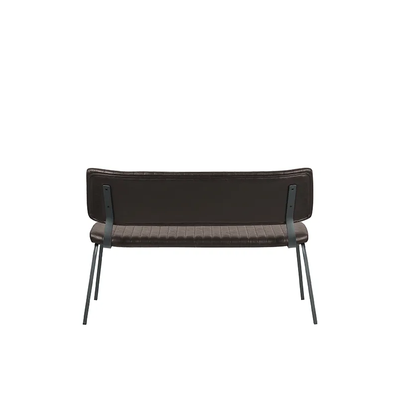 LABEL51 Essbank Gusto 120 cm in PU Dark Brown A, Detail 3