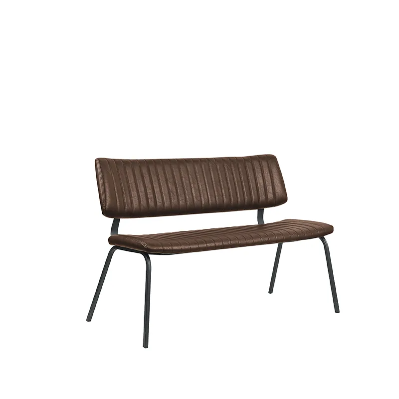 LABEL51 Essbank Gusto 120 cm in PU Brown A