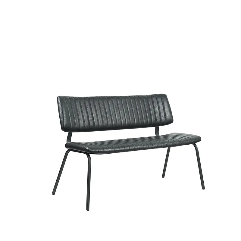 LABEL51 Essbank Gusto 120 cm in PU Black A