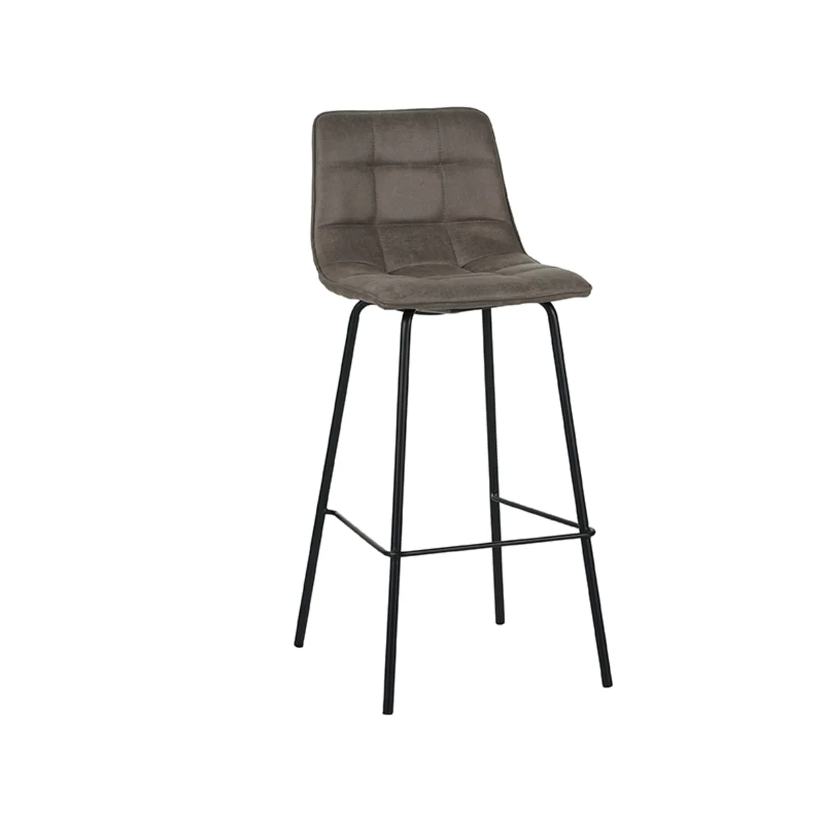 LABEL51 Barhocker Bistro hoog in Microsuede Taupe, Detail 1