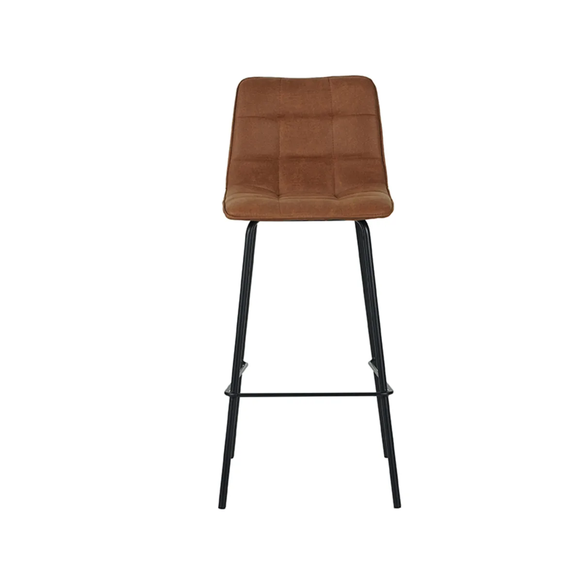 LABEL51 Barkruk Bistro hoog in Microsuede Cognac