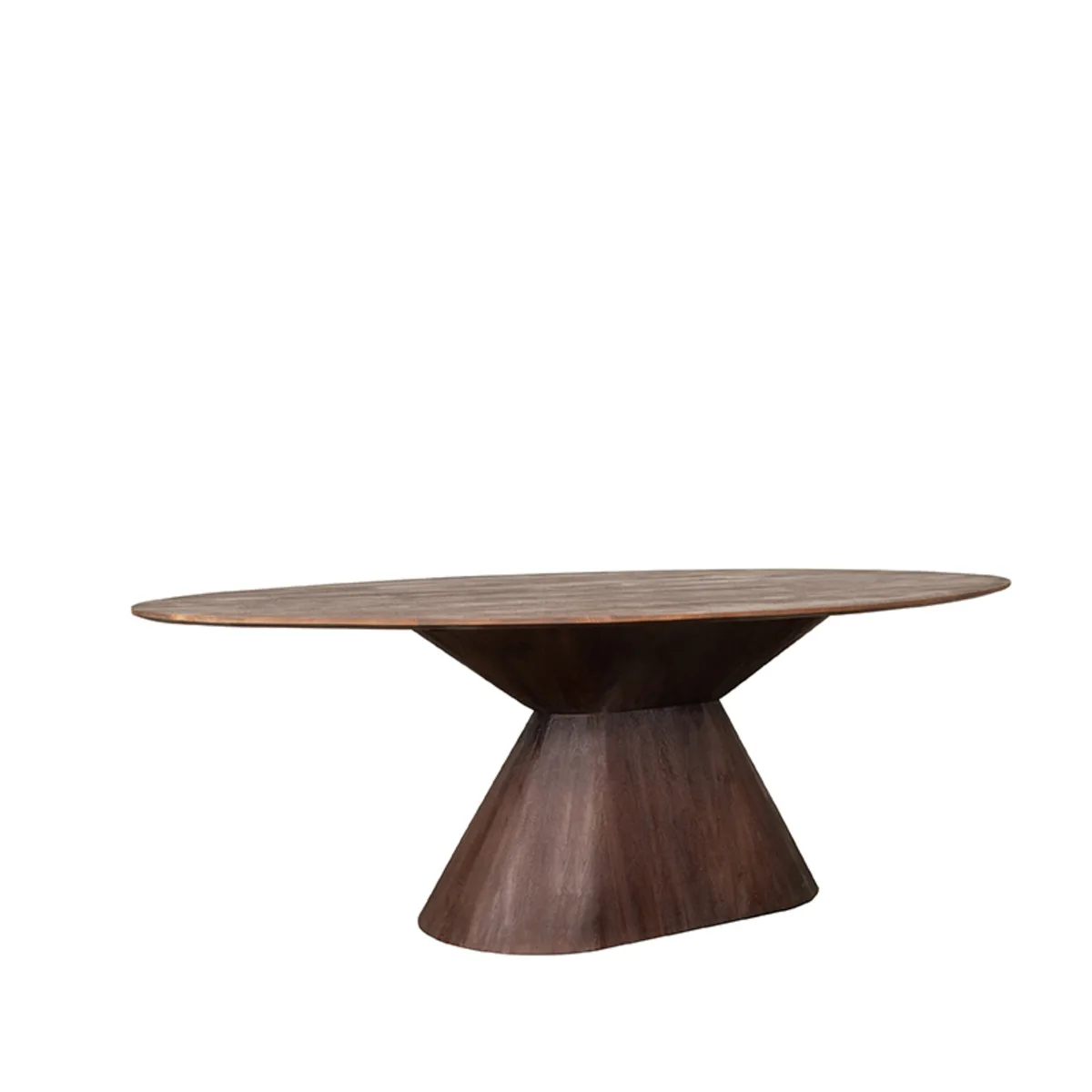 LABEL51 Eetkamertafel Jagger 240 cm, ovaal in Espresso mangohout, detail 1