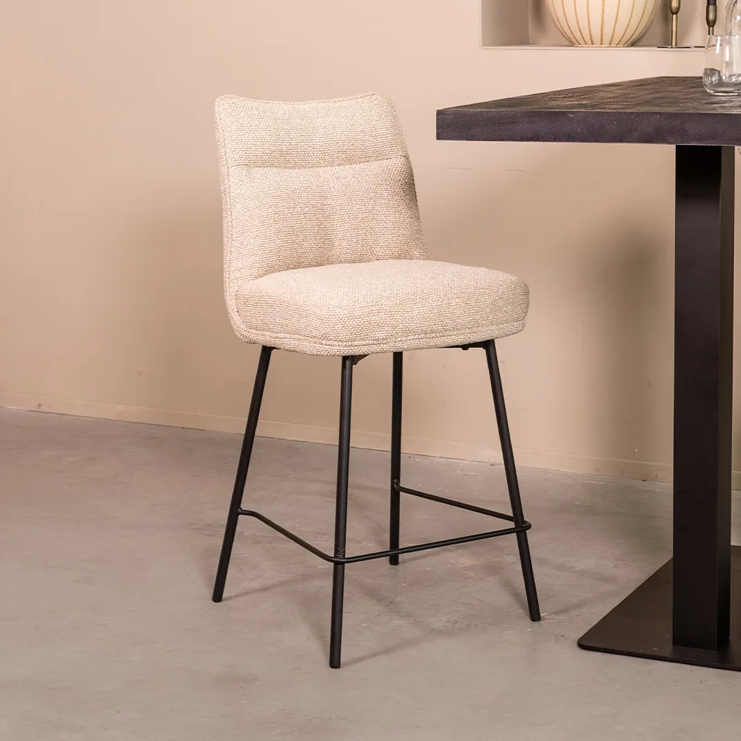LABEL51 Barhocker Lennon hoog in Royal Boucle Natural
