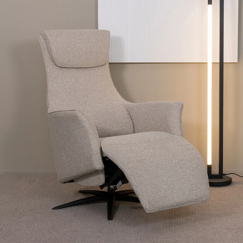 LABEL51 Sessel Lund 2-motorig, met massagefunctie in Royal Boucle Natural