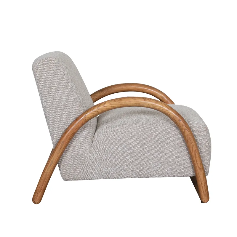 LABEL51 Sessel Viggo naturel hout in Royal Boucle Natural, Detail 2