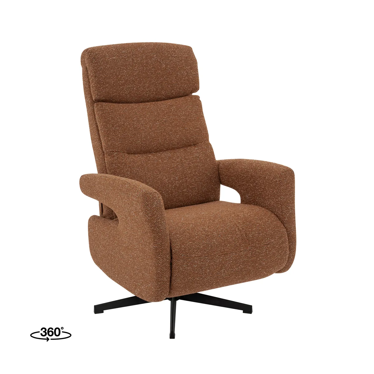 LABEL51 Sessel Copenhagen manueel verstelbaar in Royal Boucle Coral