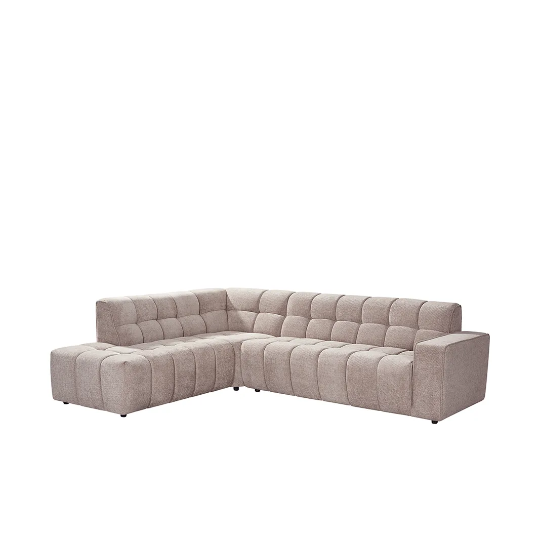 LABEL51 Ecksofa Valentino links in Elite Clay