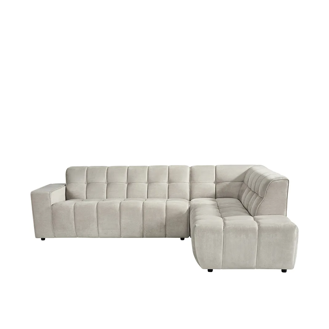 LABEL51 Ecksofa Valentino rechts in Cosmo Natural