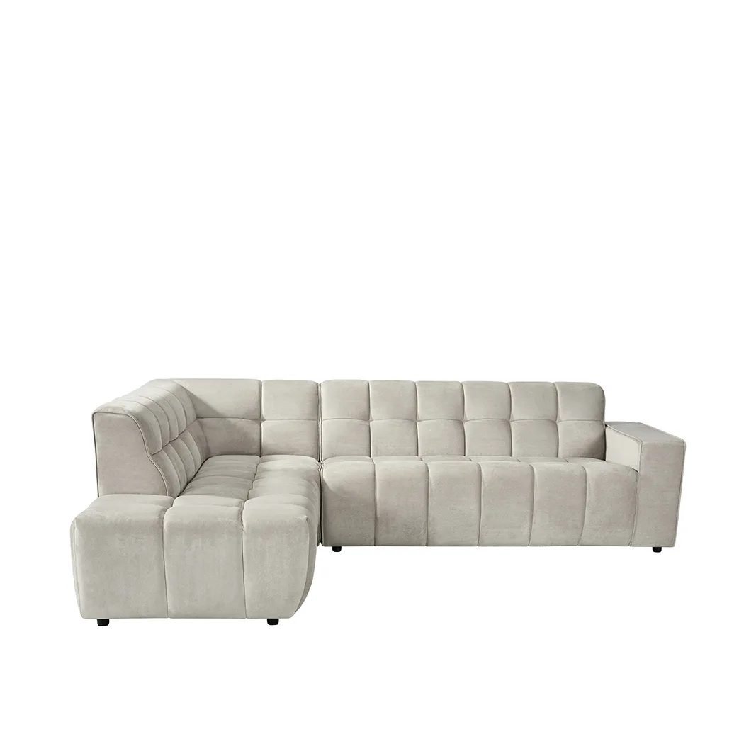 LABEL51 Ecksofa Valentino links in Cosmo Natural