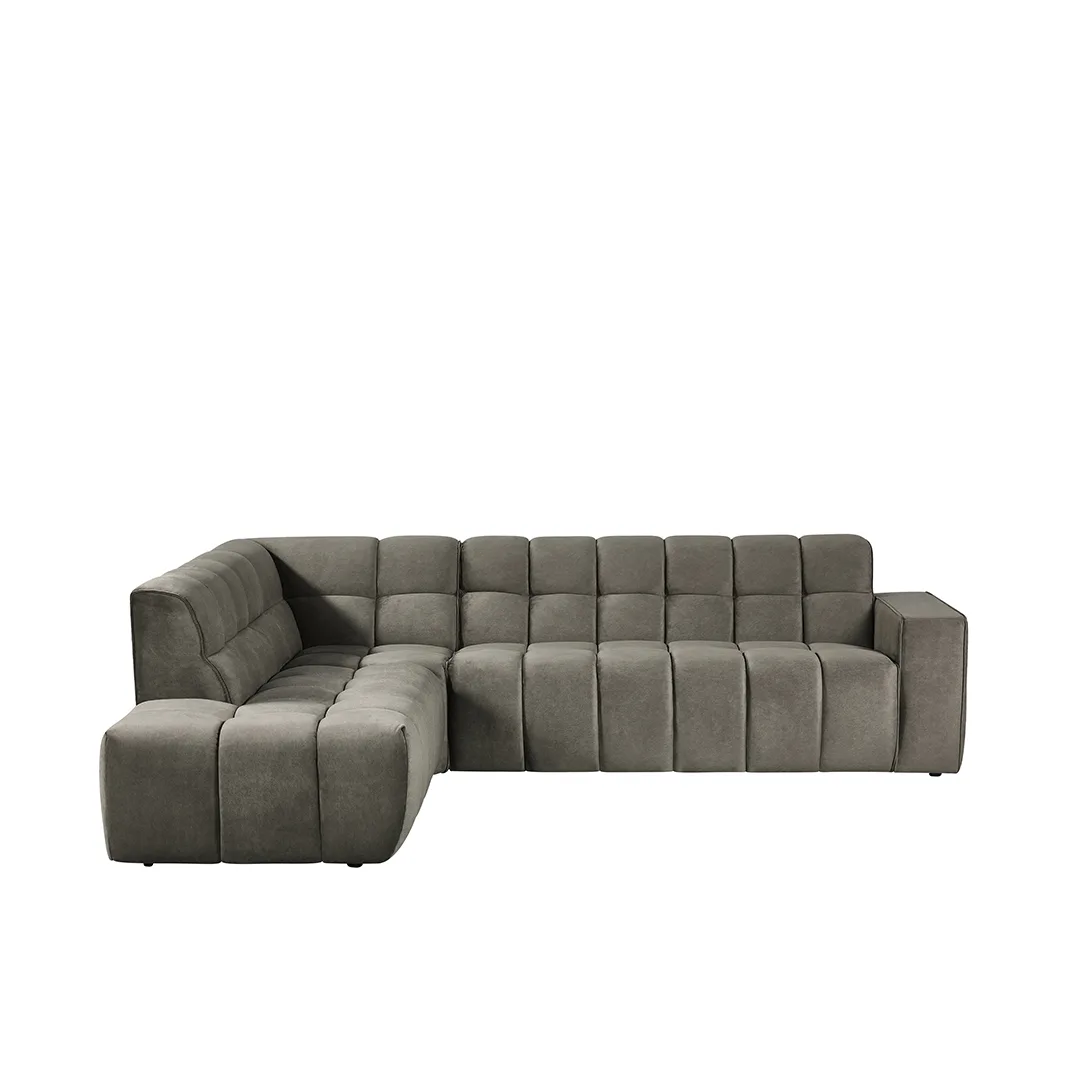 LABEL51 Ecksofa Valentino links in Cosmo Taupe