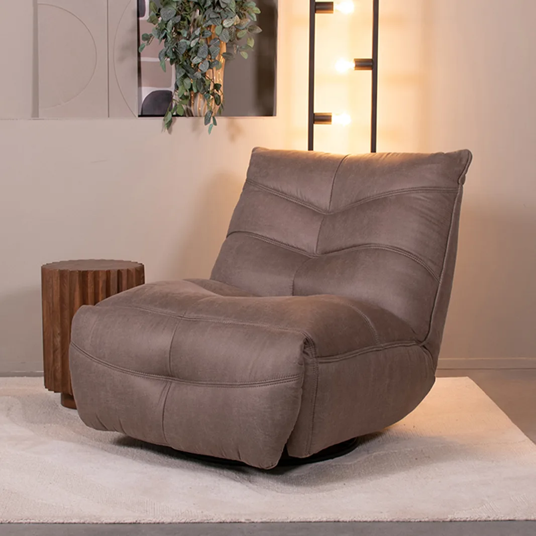LABEL51 Sessel Powernap Station in Microsuede Taupe