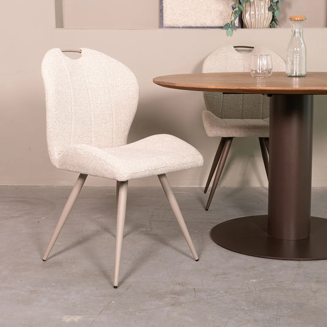 LABEL51 Esszimmerstuhl Silly Metall taupe - LABEL51