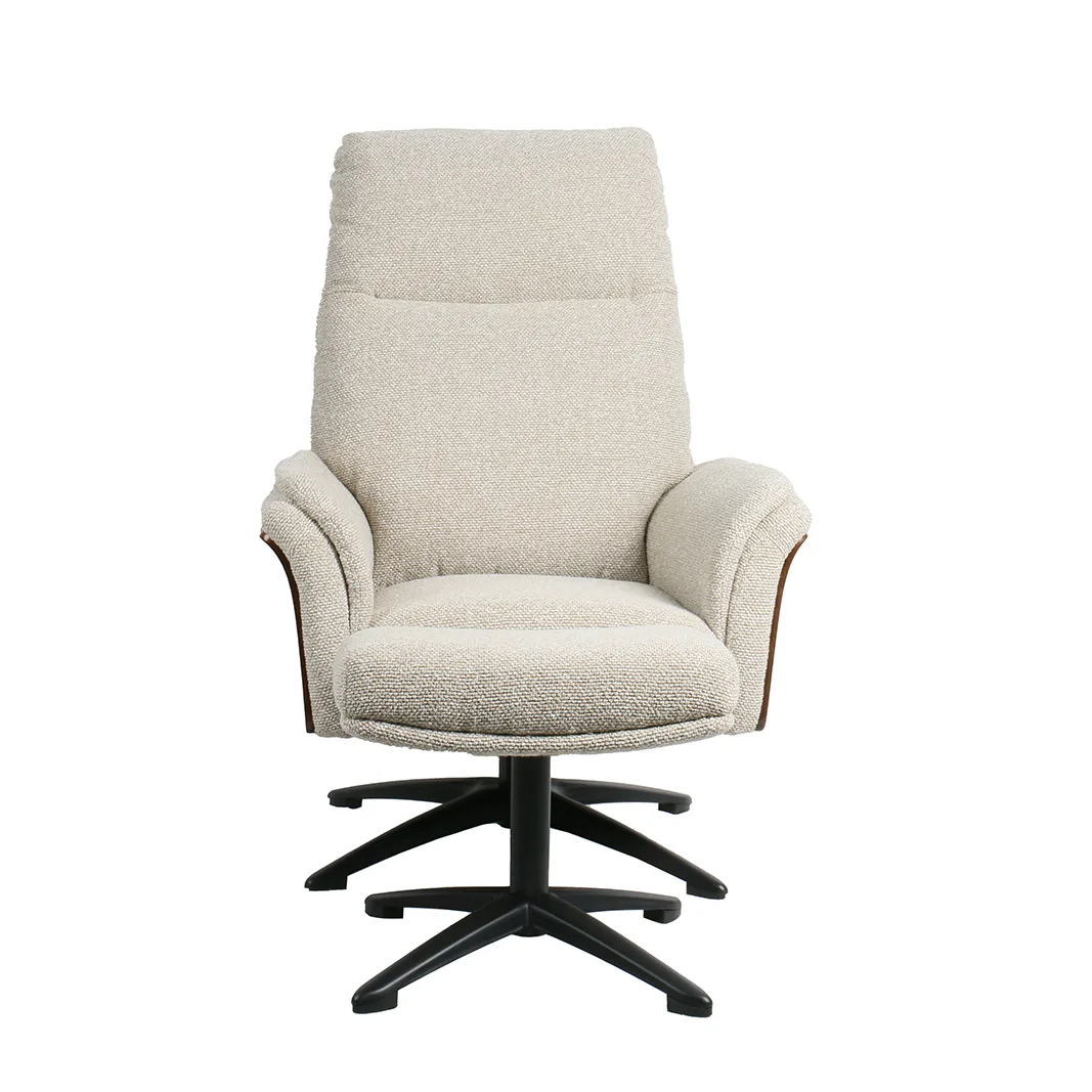 LABEL51 Sessel Zenza Incl. hocker in Royal Boucle Natural, Detail 1