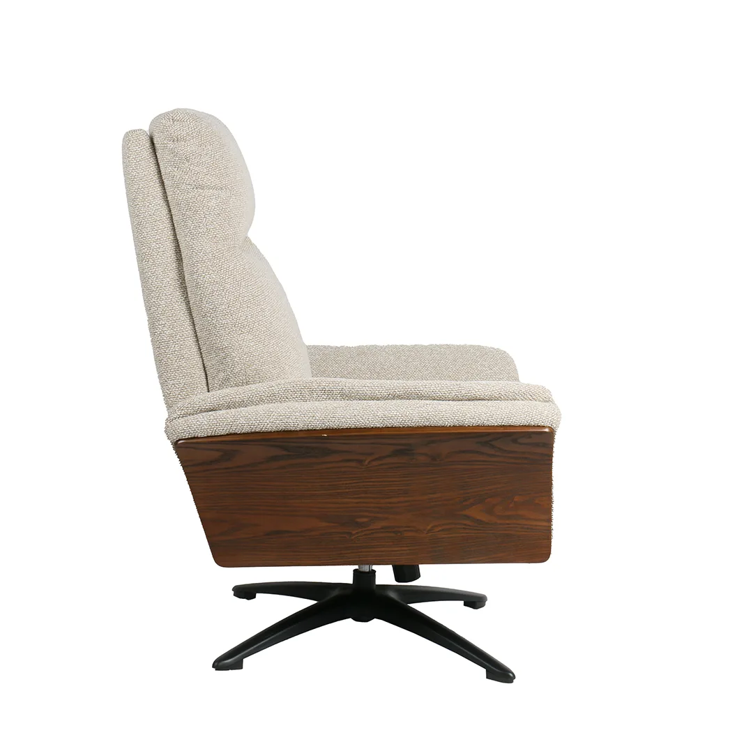 LABEL51 Sessel Zenza Incl. hocker in Royal Boucle Natural, Detail 4