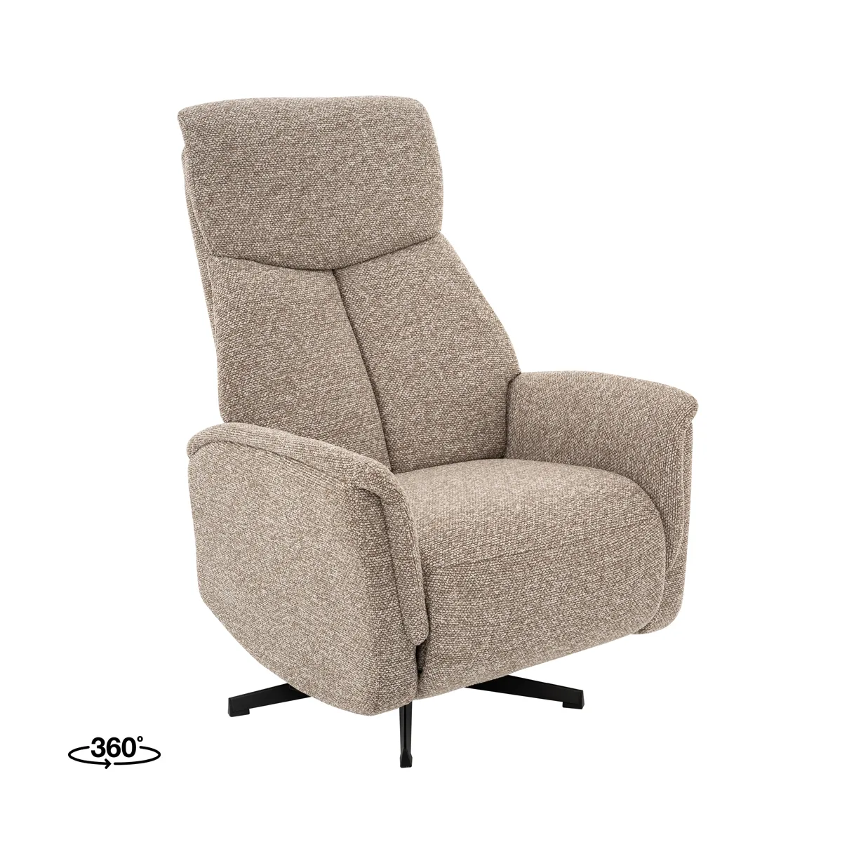 LABEL51 Sessel Aarhus 2-motorig in Royal Boucle Mushroom