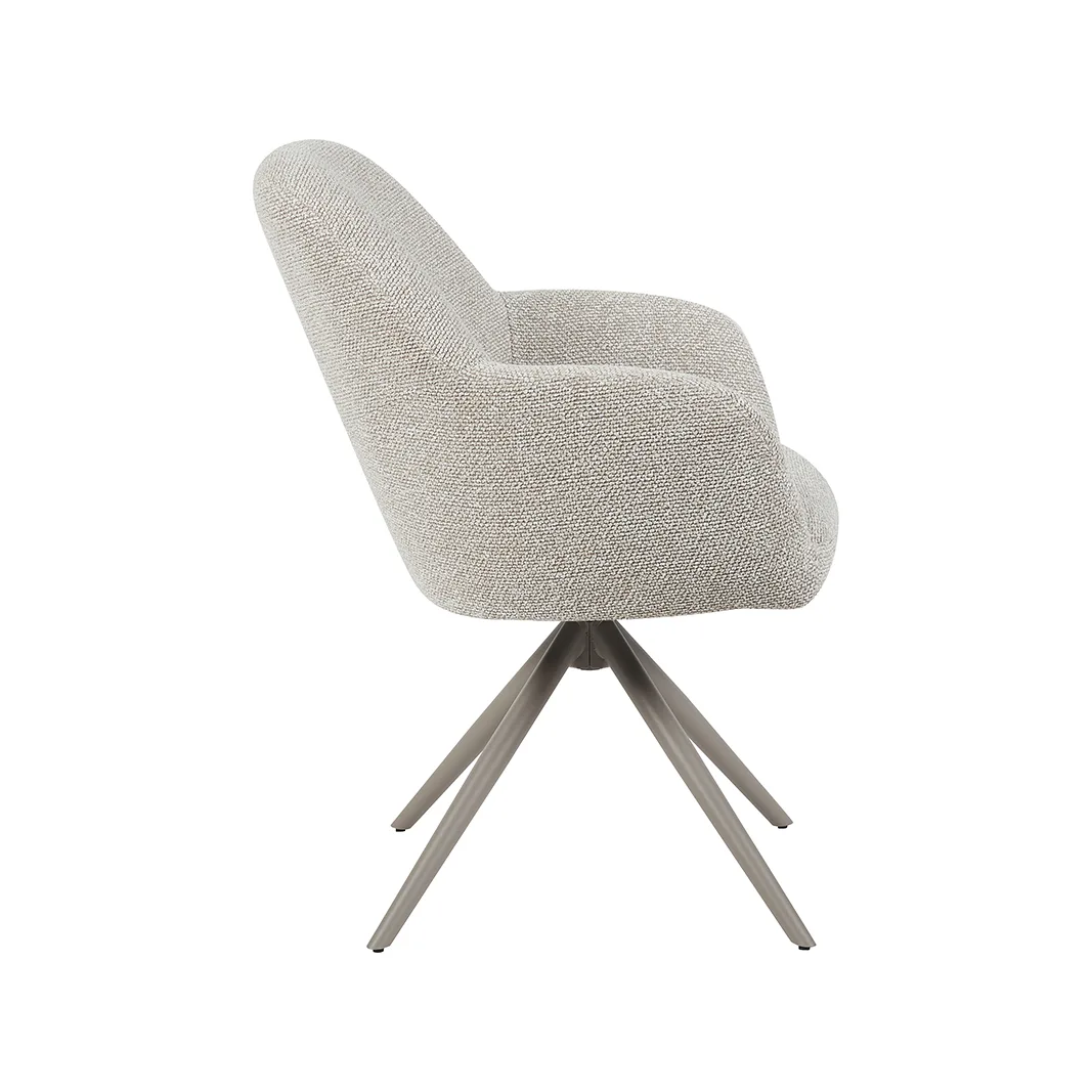 LABEL51 dining chair Sayuri taupe metal
