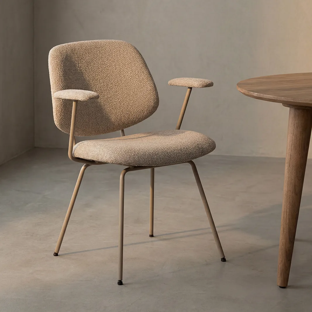 LABEL51 Esszimmerstuhl Loreto Metall taupe - LABEL51