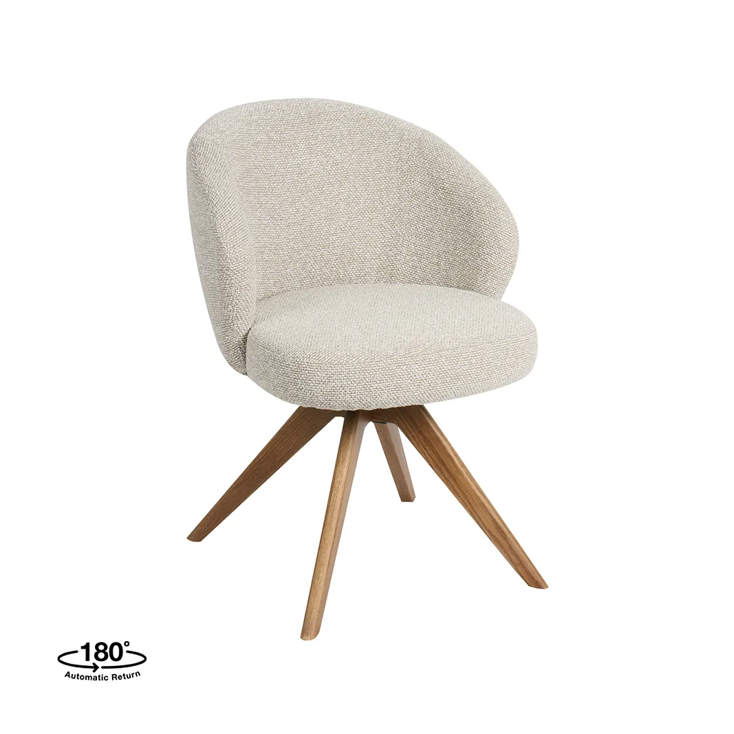 LABEL51 Esszimmerstuhl Sabi naturel hout in Royal Boucle Natural, Detail 1