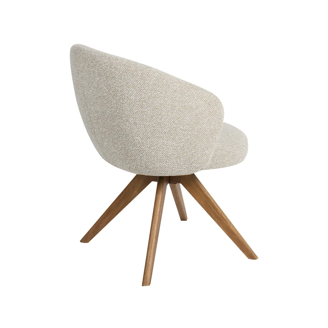 LABEL51 Esszimmerstuhl Sabi naturel hout in Royal Boucle Natural, Detail 4