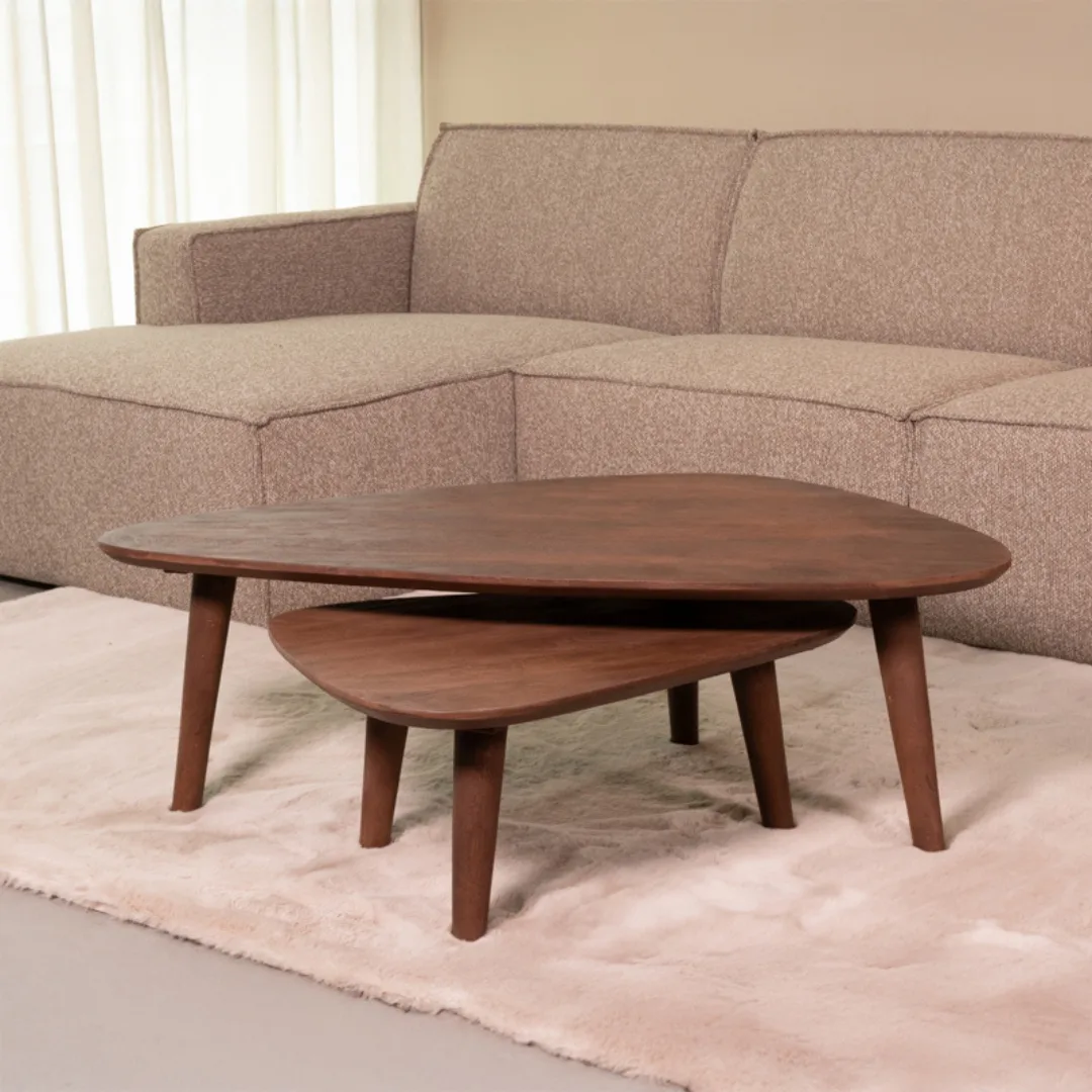 LABEL51 Couchtisch Gregg 110 cm in Espresso mangohout